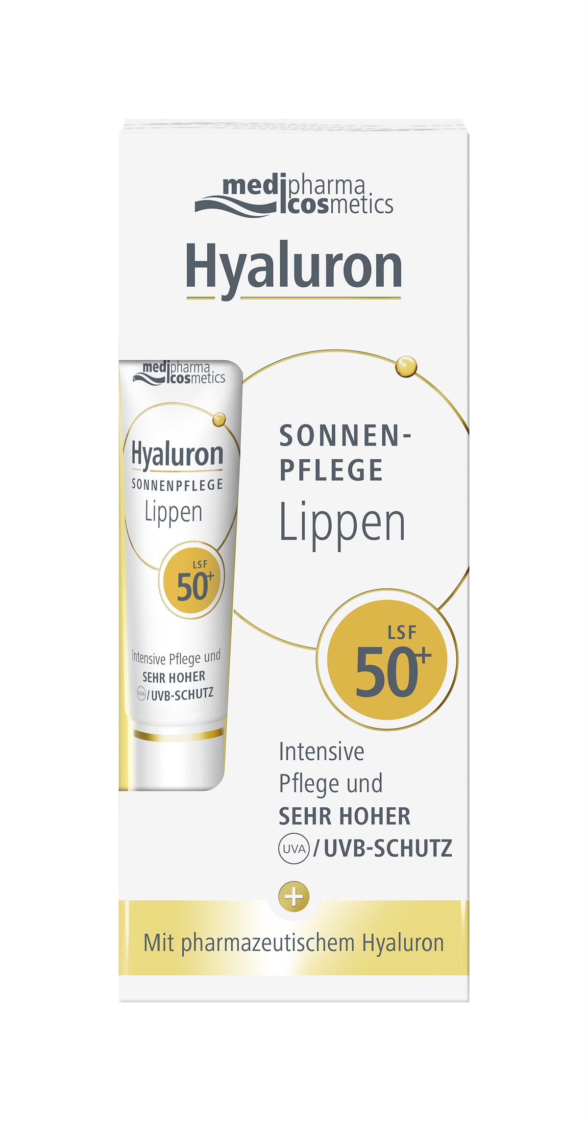 medipharma cosmetics Hyaluron SONNENPFLEGE Lippen LSF50 Box