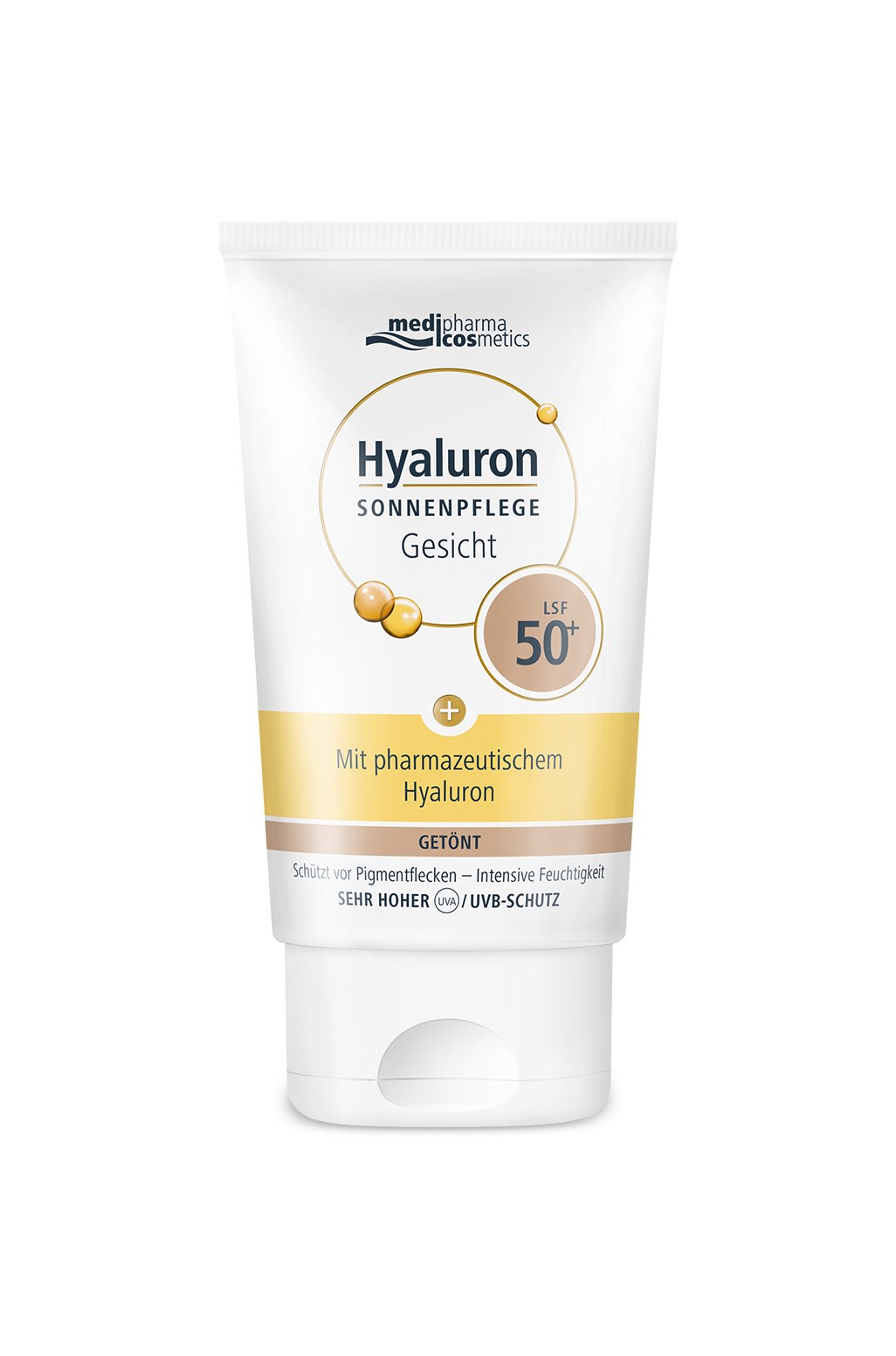 medipharma cosmetics - Hyaluron SONNENPFLEGE Gesicht GETÖNT LSF 50+