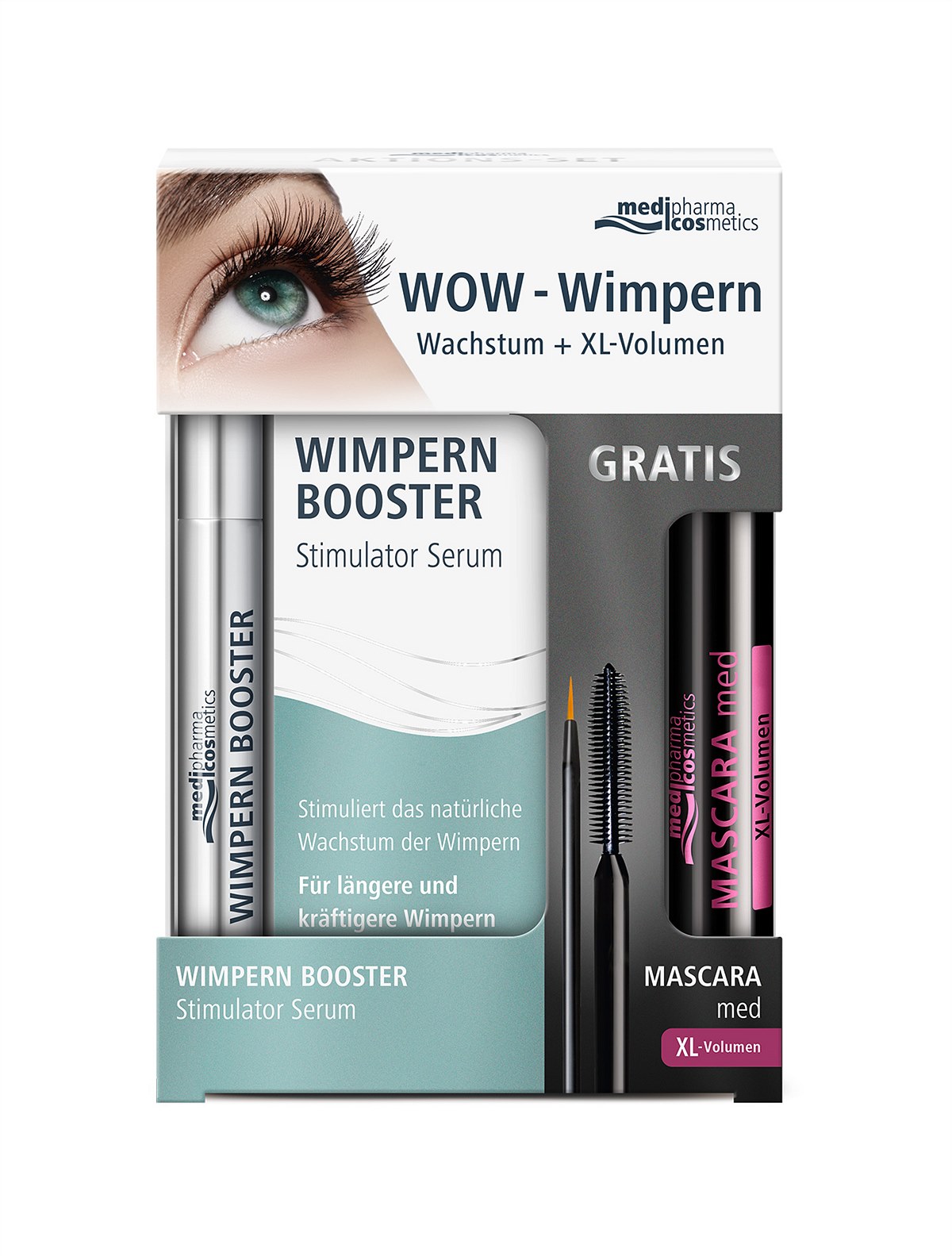 medipharma cosmetics -  WOW-Wimpern Wachstum + XL-Volumen AKTIONS-SET