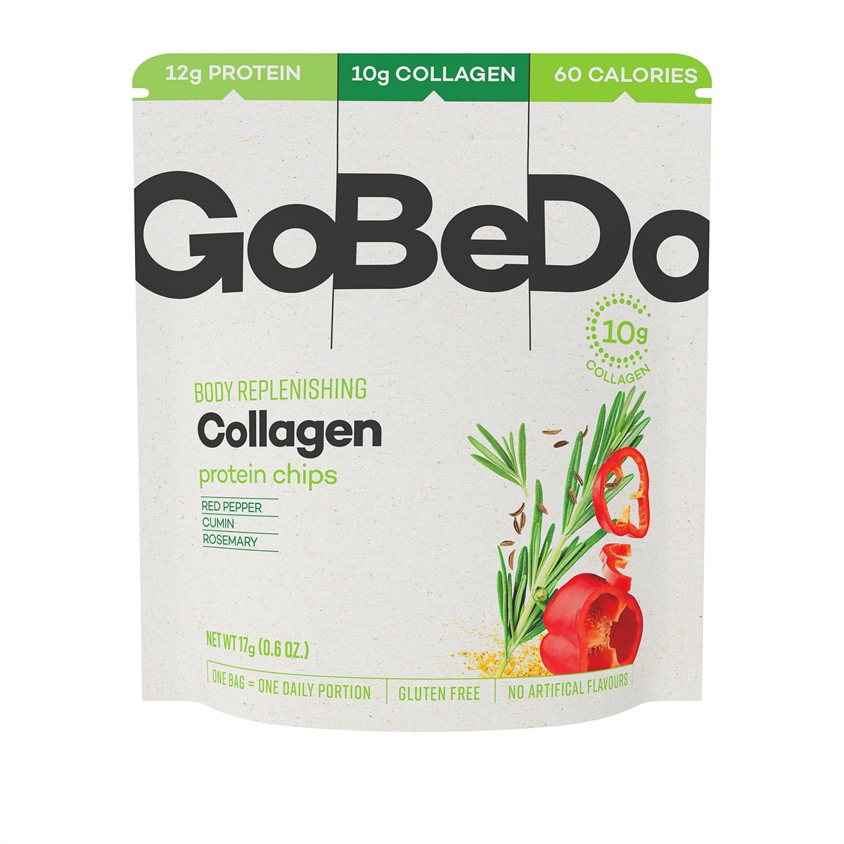 GoBeDo - Kollagen Protein-Chips Rote Paprika & Kreuzkümmel - Packshot