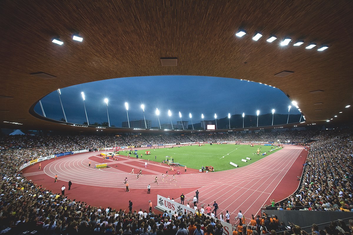 Letzigrund Stadium with Conica running track