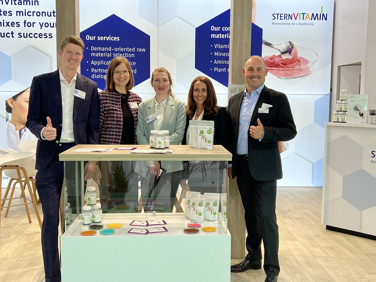 Das Sales-Team von SternVitamin auf der Vitafoods 2024