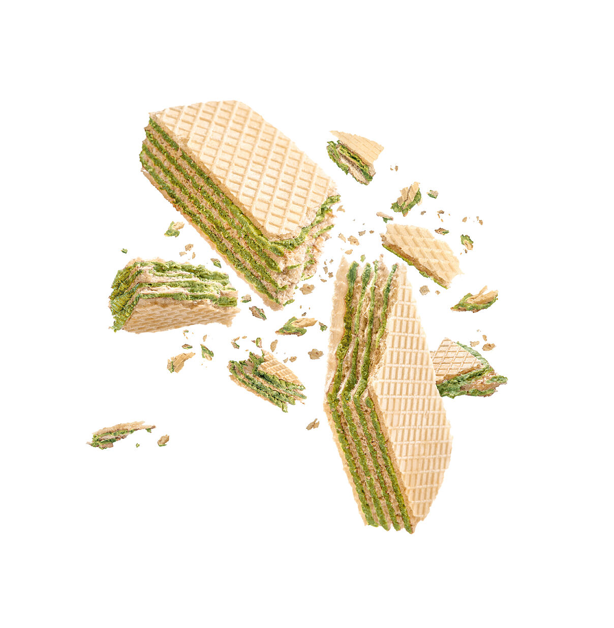 Matcha wafer